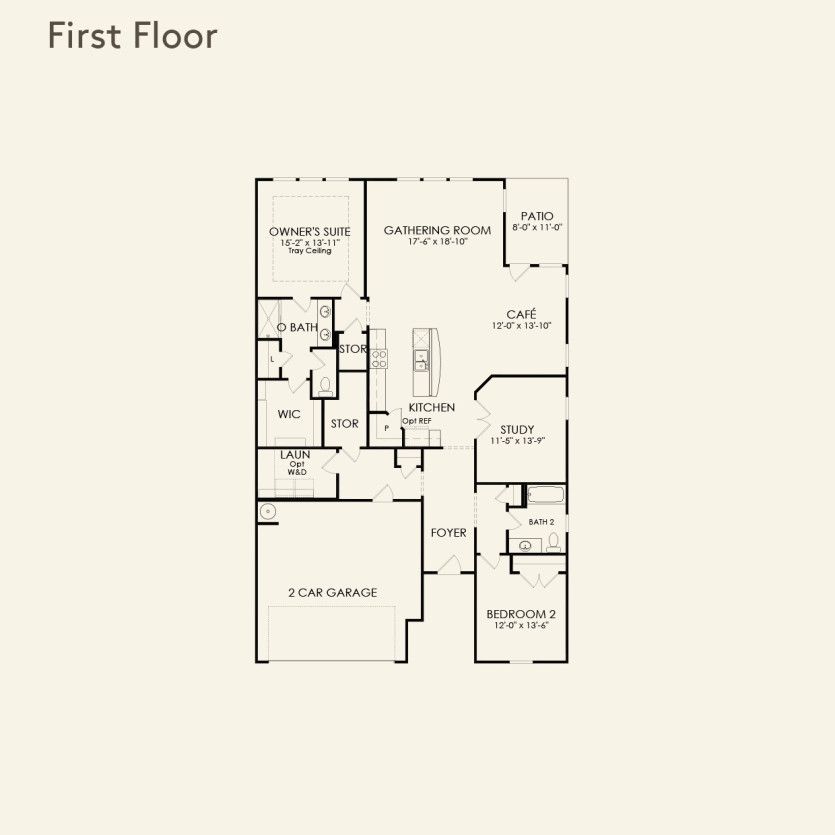 First Floor 2 br / 2 ba