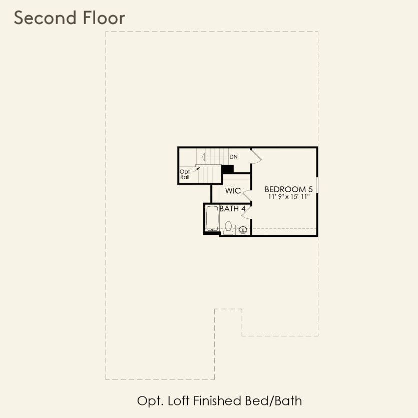 Second Floor 3 br / 2 ba