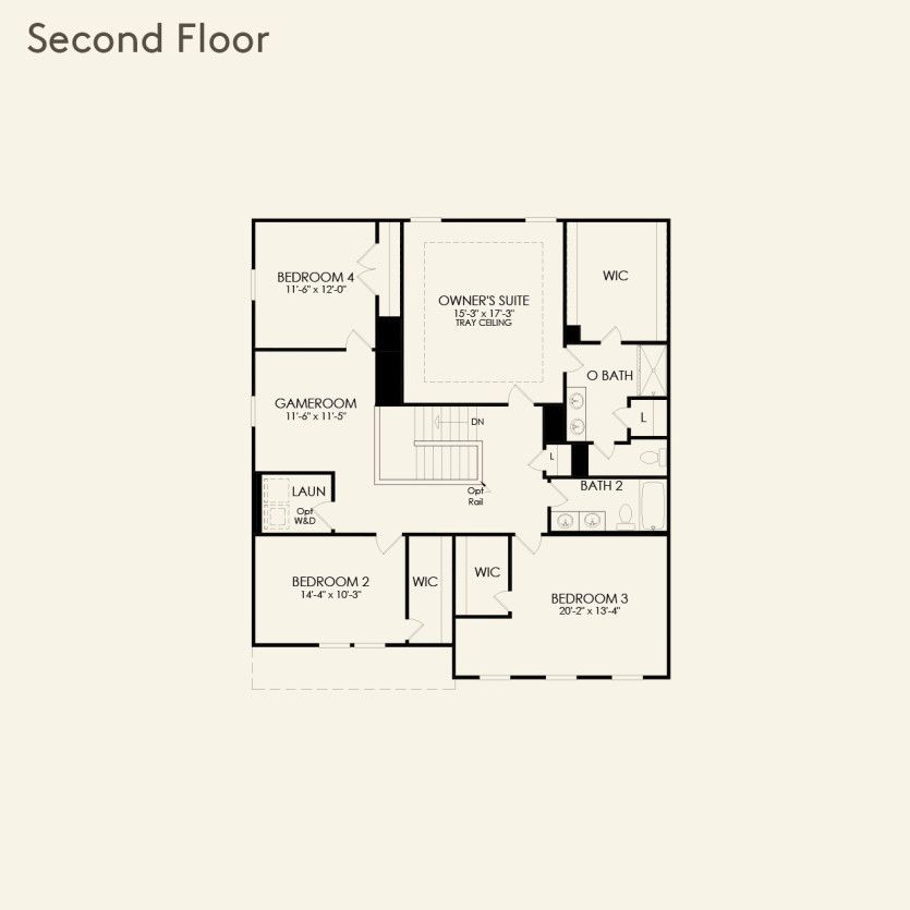 Second Floor 4 br / 2.5 ba