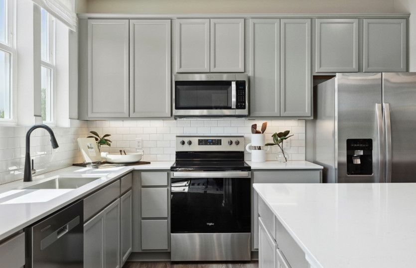 Bright white kitchen