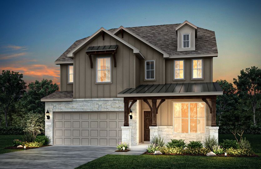 The Riverdale, a 2-story plan shown as Exterior H