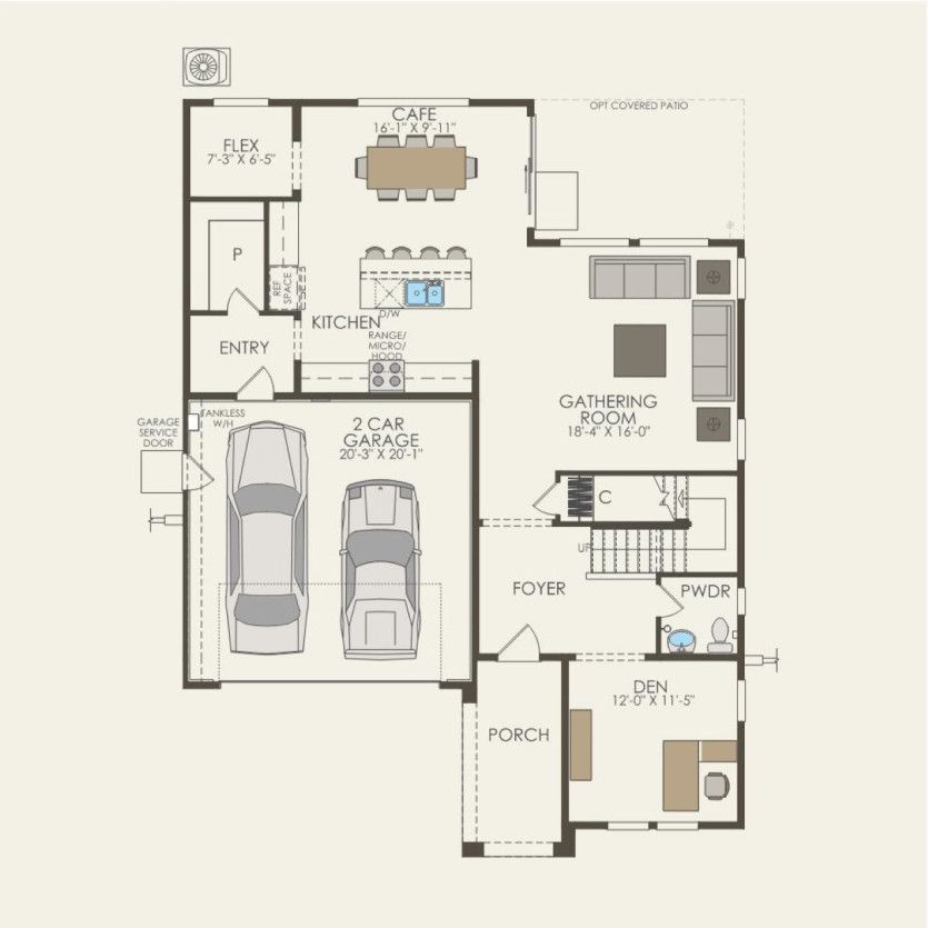 First Floor 4 br / 2.5 ba