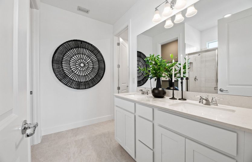 Dual sink vanity