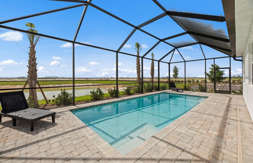 Screened-in pool