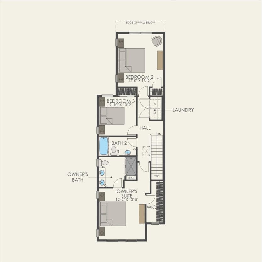 Second Floor 3 br / 2.5 ba