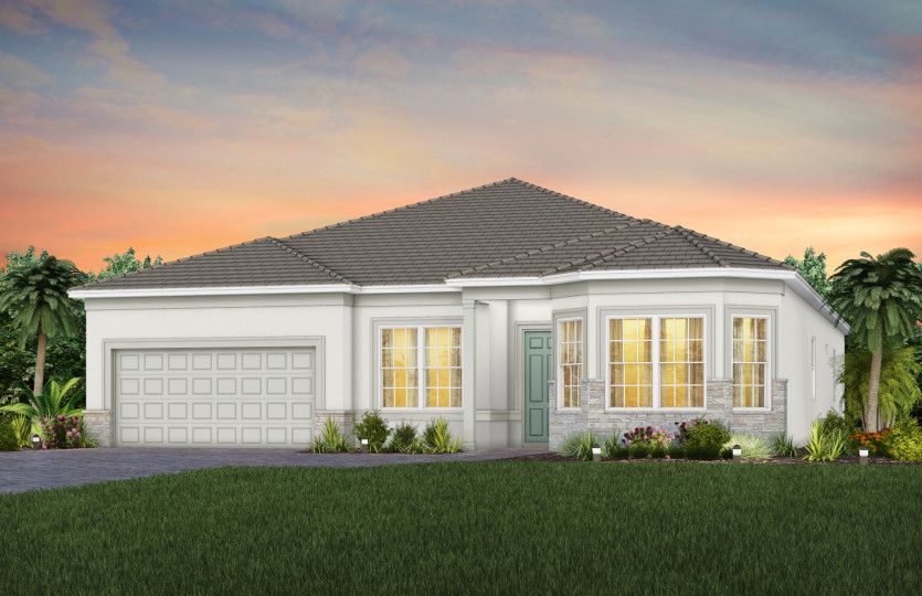 Easley Exterior FM2 with stone
