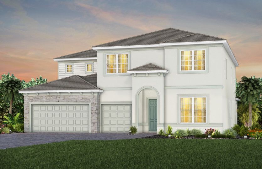 Oakhurst Exterior FM3 with stone