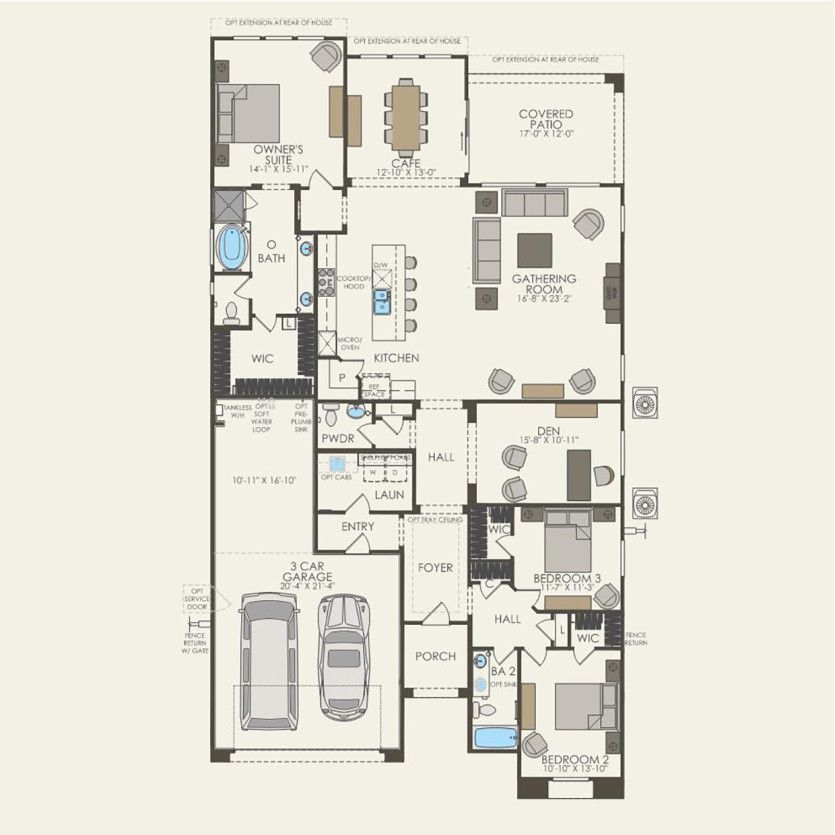 First Floor 3 br / 2.5 ba