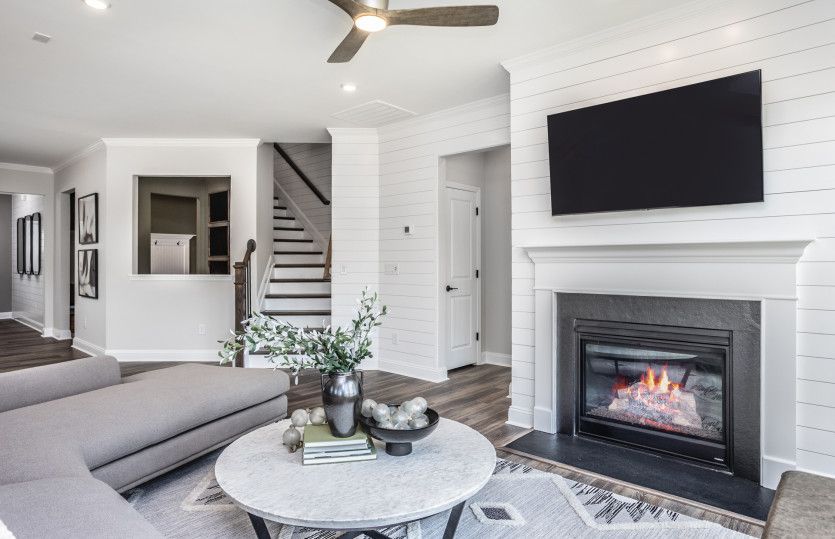 Living Space with Fireplace