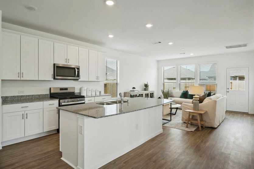 Open Kitchen  with Eat-In Kitchen Island