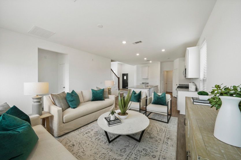 Gathering Room Overlooking the Kitchen