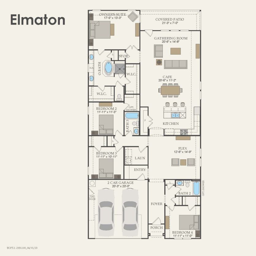First Floor 4 br / 3 ba