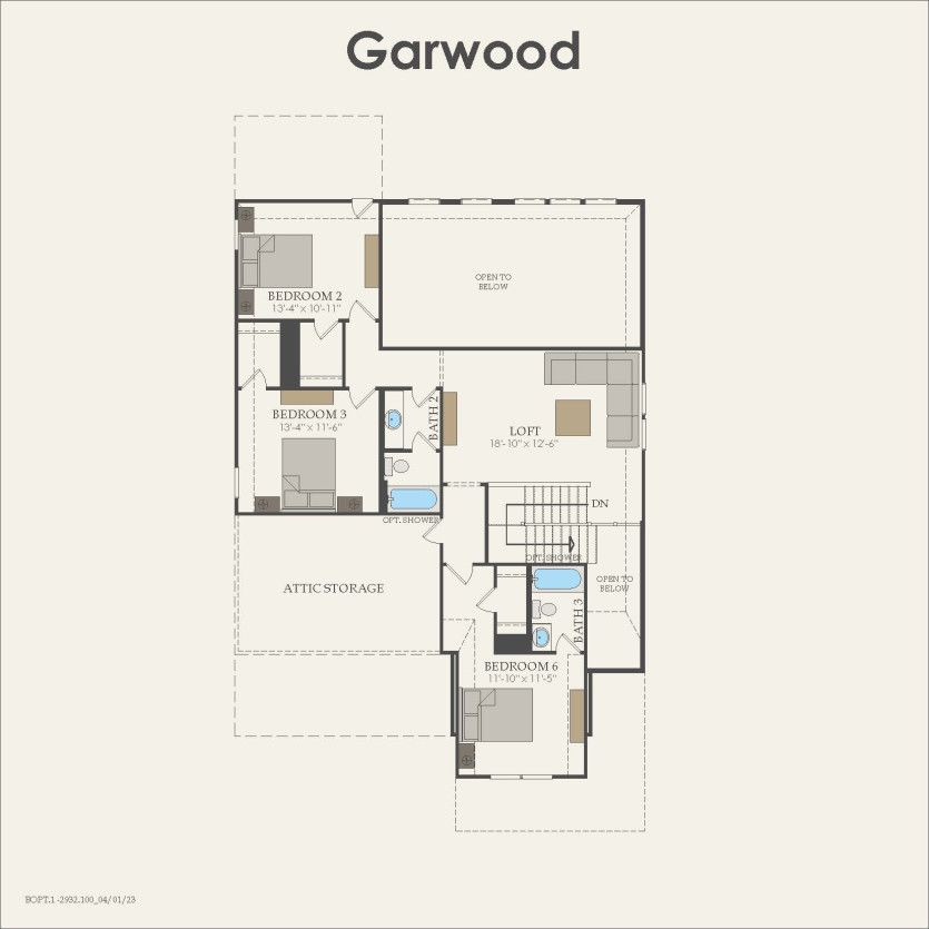 Second Floor 4 br / 3.5 ba