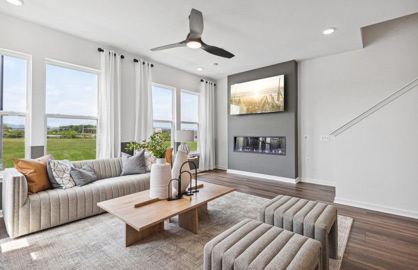 Optional Electric Fireplace in Gathering Room