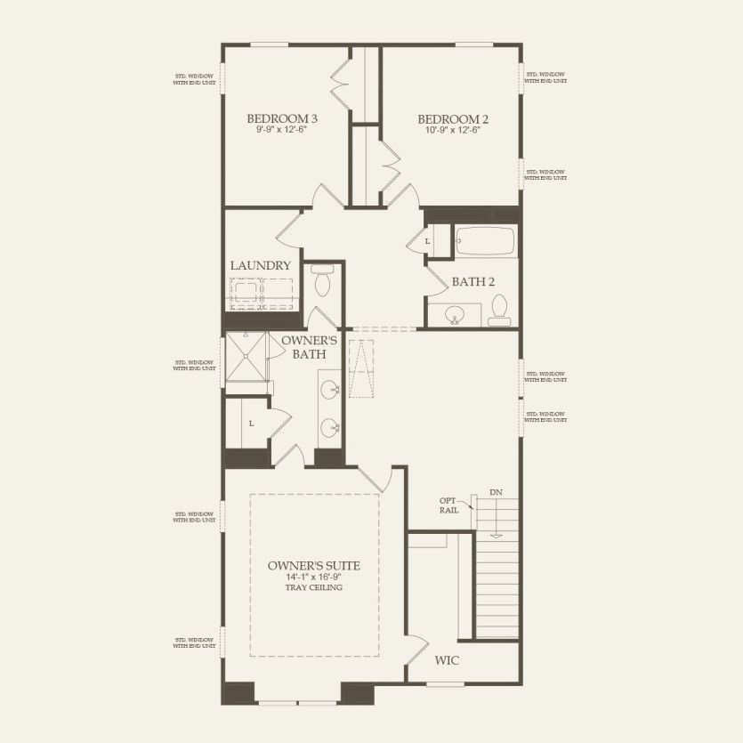 Second Floor 3 br / 2.5 ba