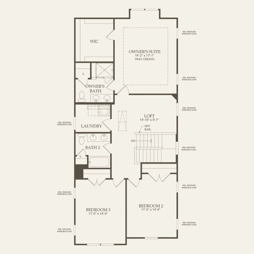 Second Floor 3 br / 2.5 ba