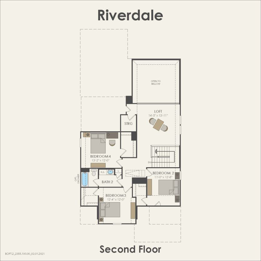 Second Floor 4 br / 2.5 ba