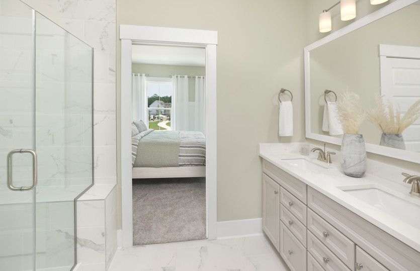 Well appointed secondary bathroom