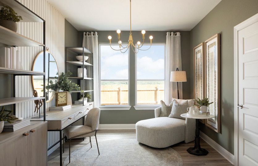 Flexible Living Space Shown as an Office
