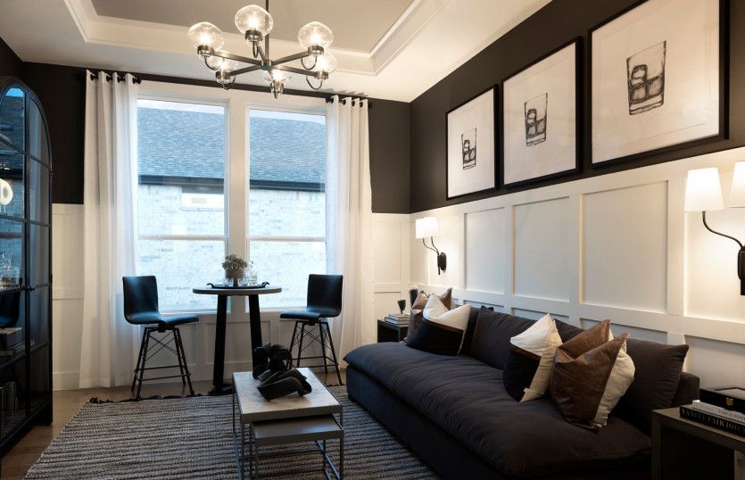 Flexible Living Space with Tray Ceilings