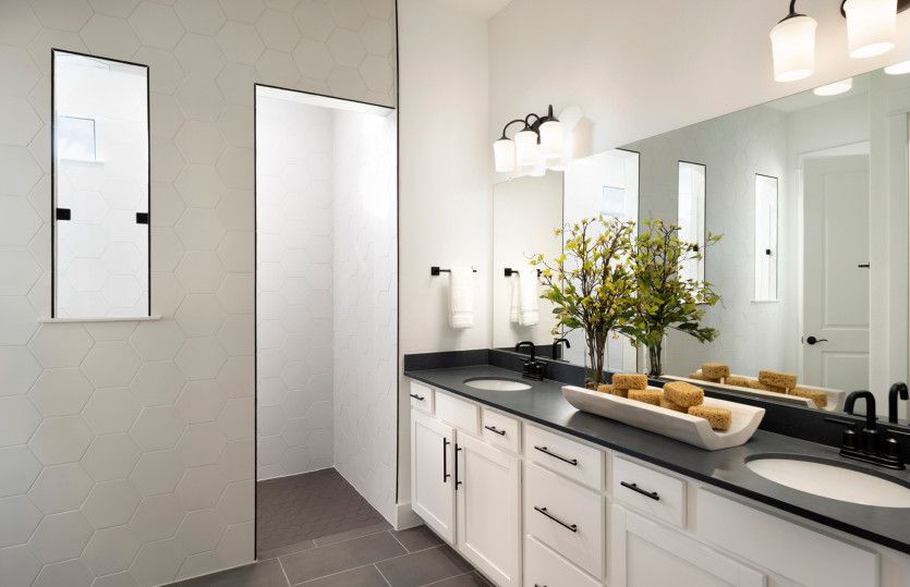 Owner's Bathroom with Double Vanity Sinks