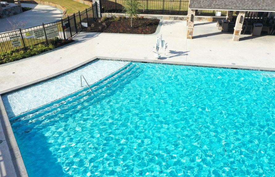 Resort-style swimming pool