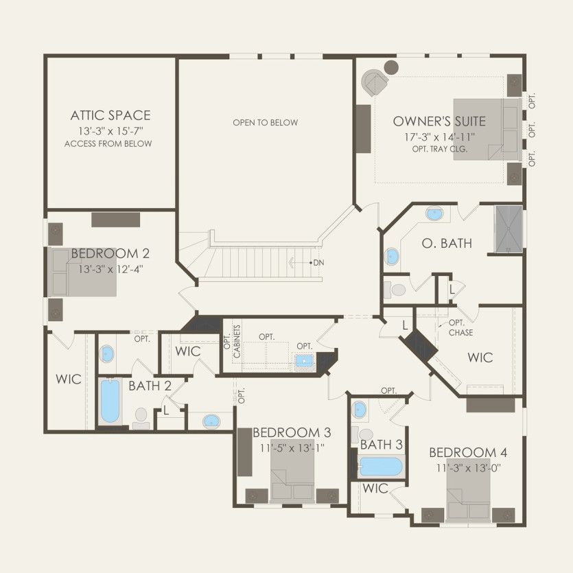 Second Floor 4 br / 3.5 ba