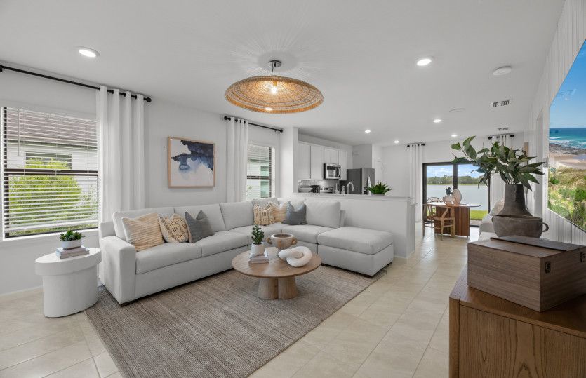 Bright and open gathering room