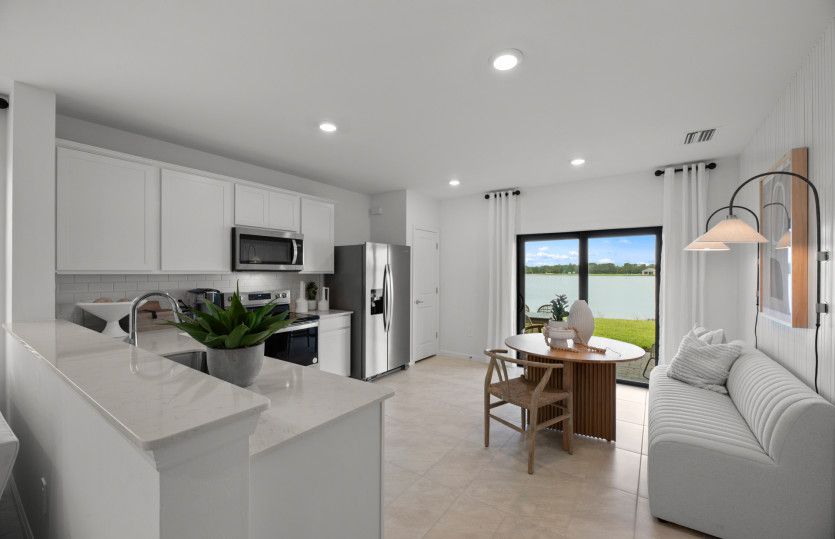 Kitchen with quartz countertops