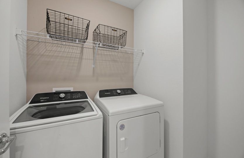 Laundry room with optional move-in ready package