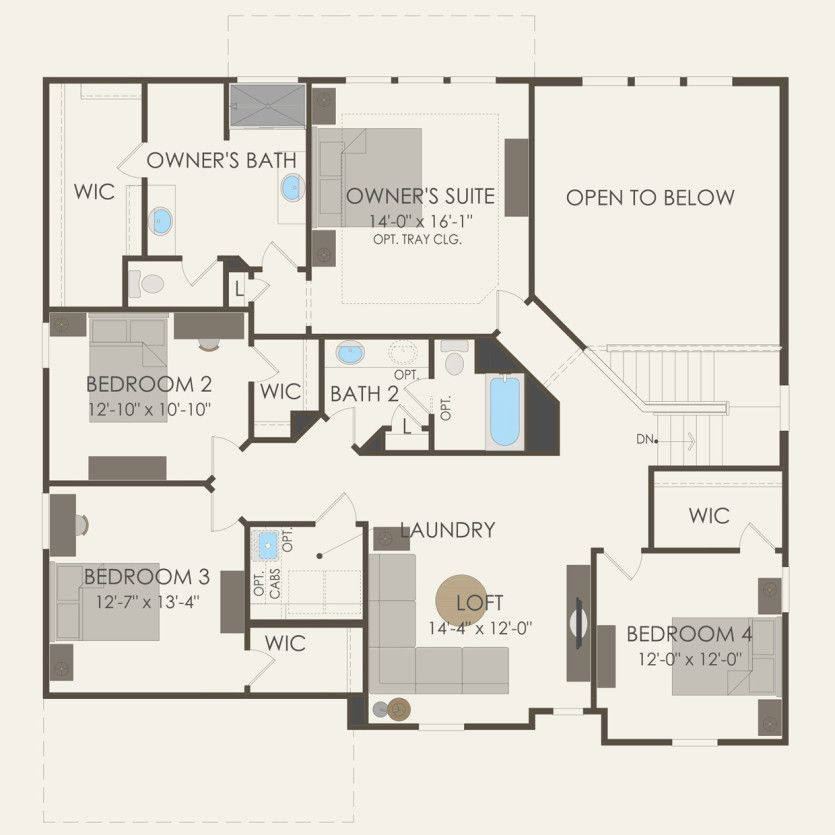 Second Floor 4 br / 2.5 ba