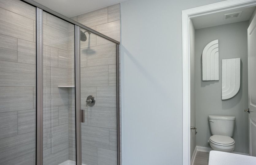 Owner's Bath with Glass Shower - Model Representation