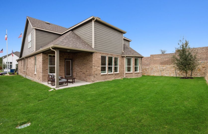 Spacious, fenced-in backyard