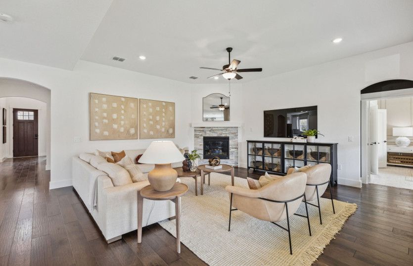 Gathering Room with Fireplace