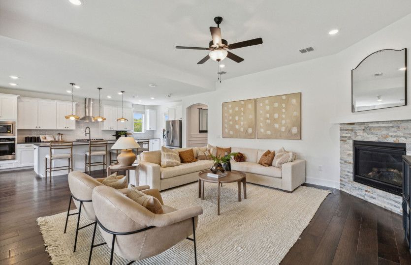 View of main living areas from gathering room