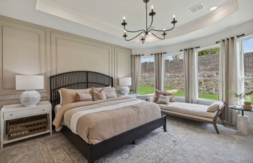 Spacious owner's suite with optional tray ceiling and bay window