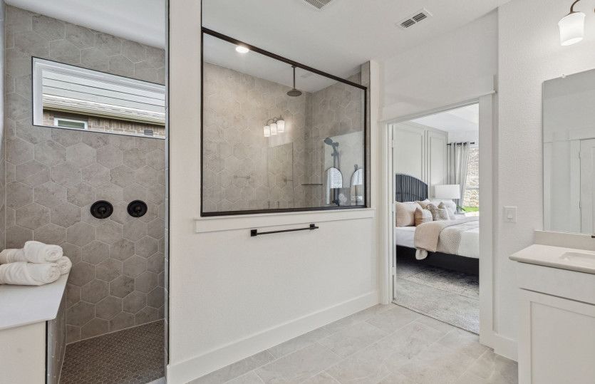 Spa shower in owner's bath