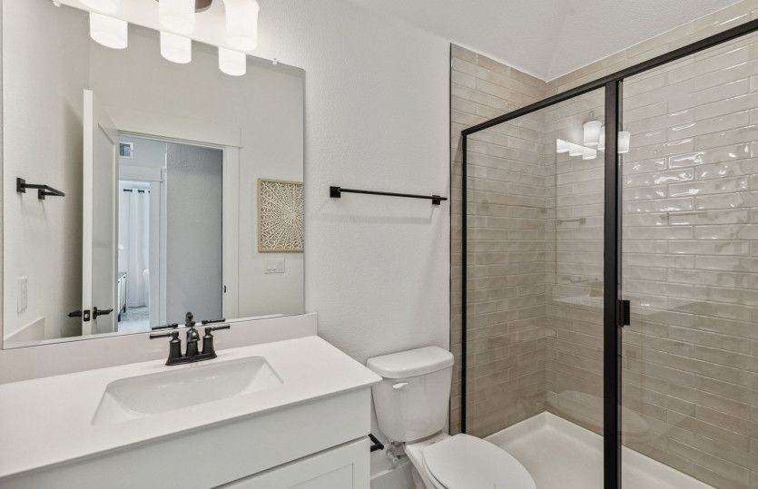 Spacious secondary bathrooms
