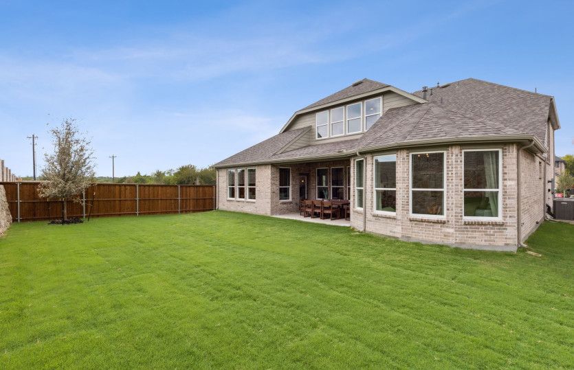 Spacious, fenced-in backyard