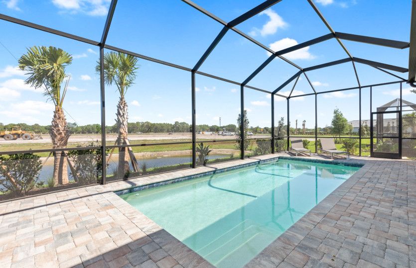 Screened-in pool