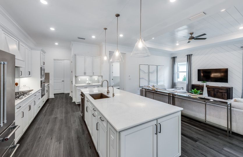 Open concept floor plan