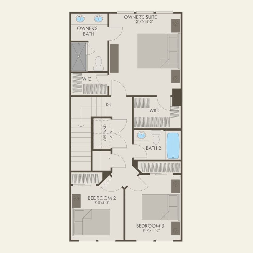 Third Floor 3 br / 2.5 ba