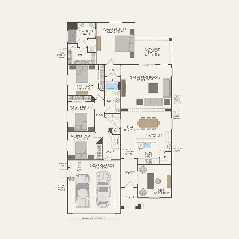 First Floor 4 br / 2 ba