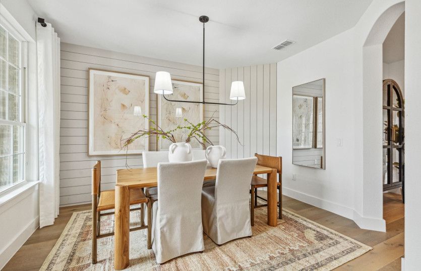 Formal dining room off entry*model representation