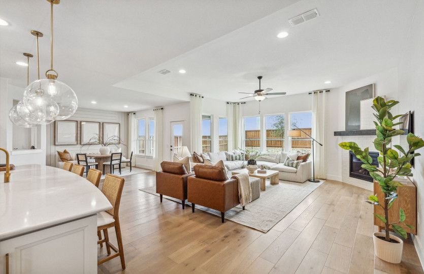 Open-concept throughout main living areas*model representation