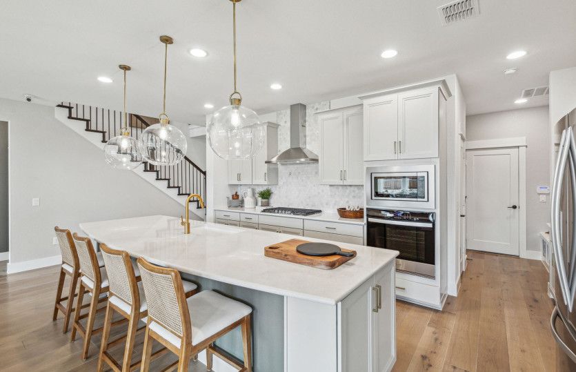 Spacious kitchen with abundant cabinet space*model representation