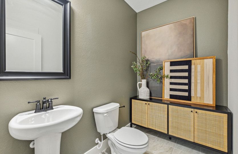 Powder bath on first floor*model representation