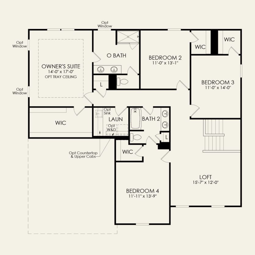 Second Floor 4 br / 2.5 ba