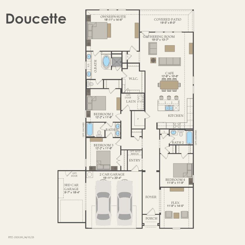 First Floor 4 br / 3 ba