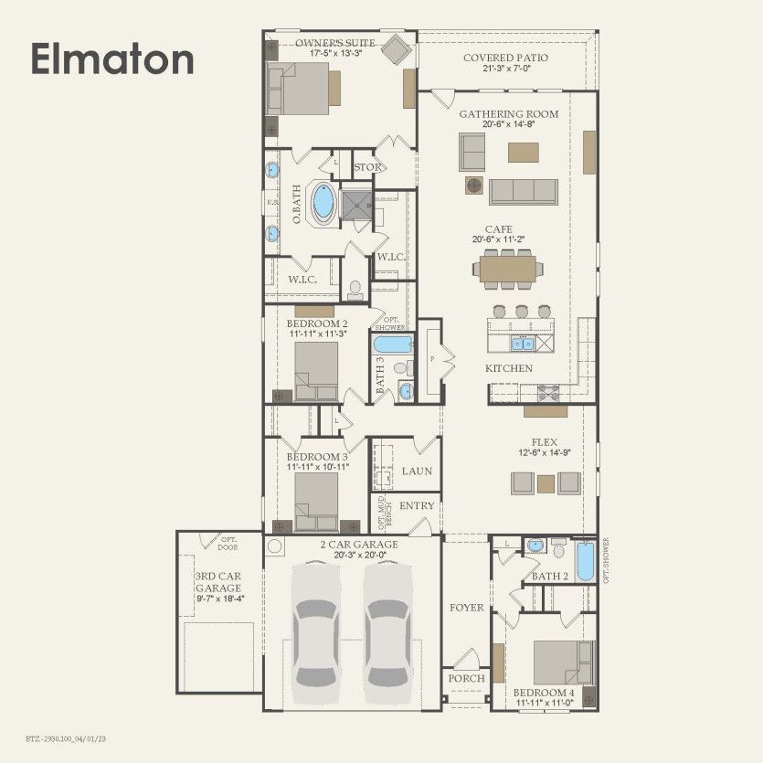 First Floor 4 br / 3 ba